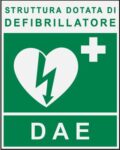 Cartello presenza defibrillatore in struttura